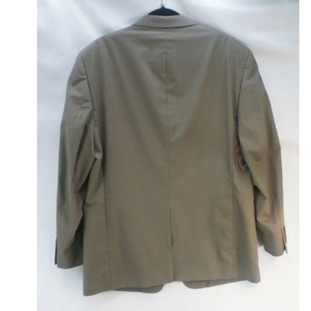 Jos. A. Bank Mens 44R Cotton Blend Blazer Sport Coat Olive Taupe 3-Button Preppy